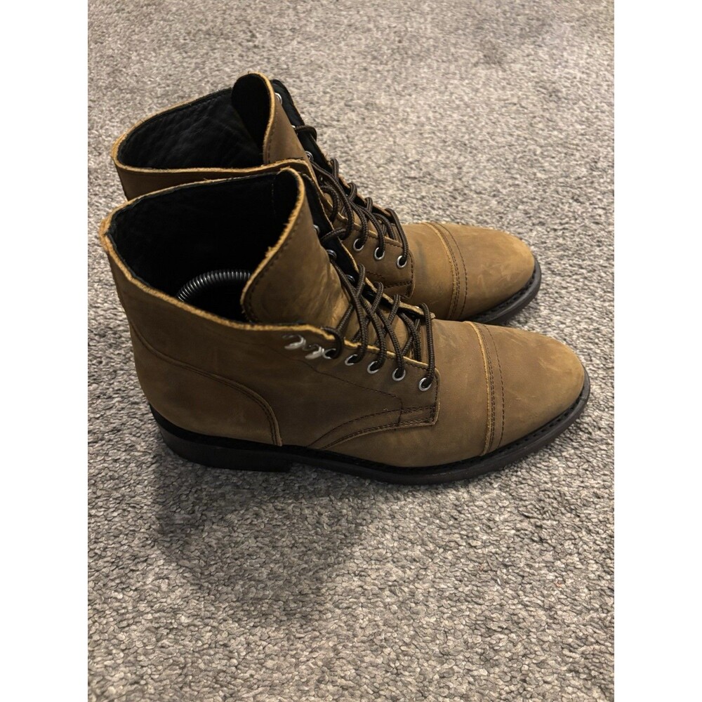 Thursday Boot Company Captain Men's Work Brown Lace-up Boot Cap Toe size 9.5